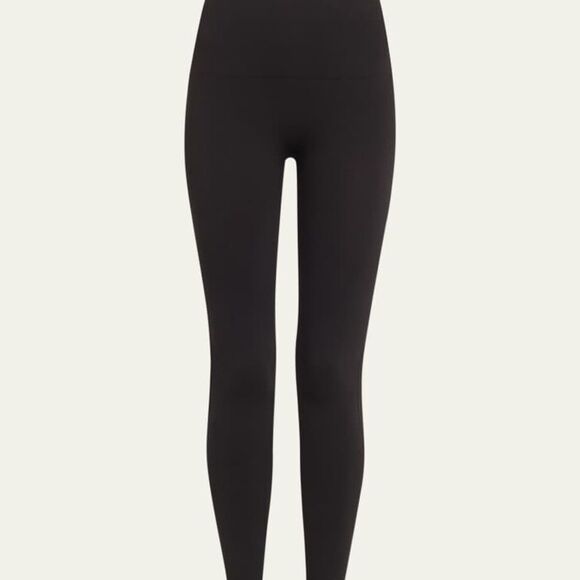 SPANX Look At Me Now Cropped EcoCare Leggings size L Black NWT in packaging - Picture 1 of 8